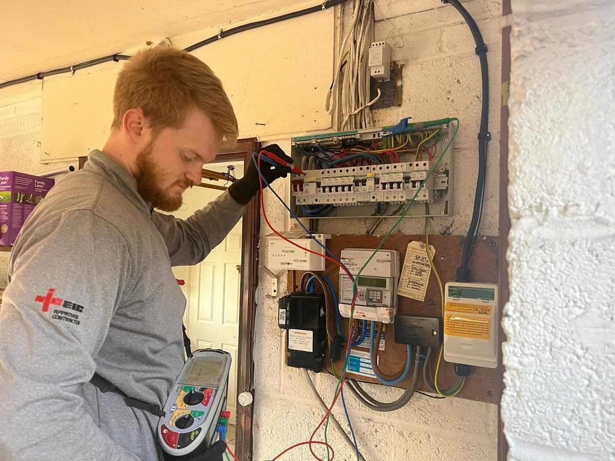EICR electrical inspection and consumer unit testing