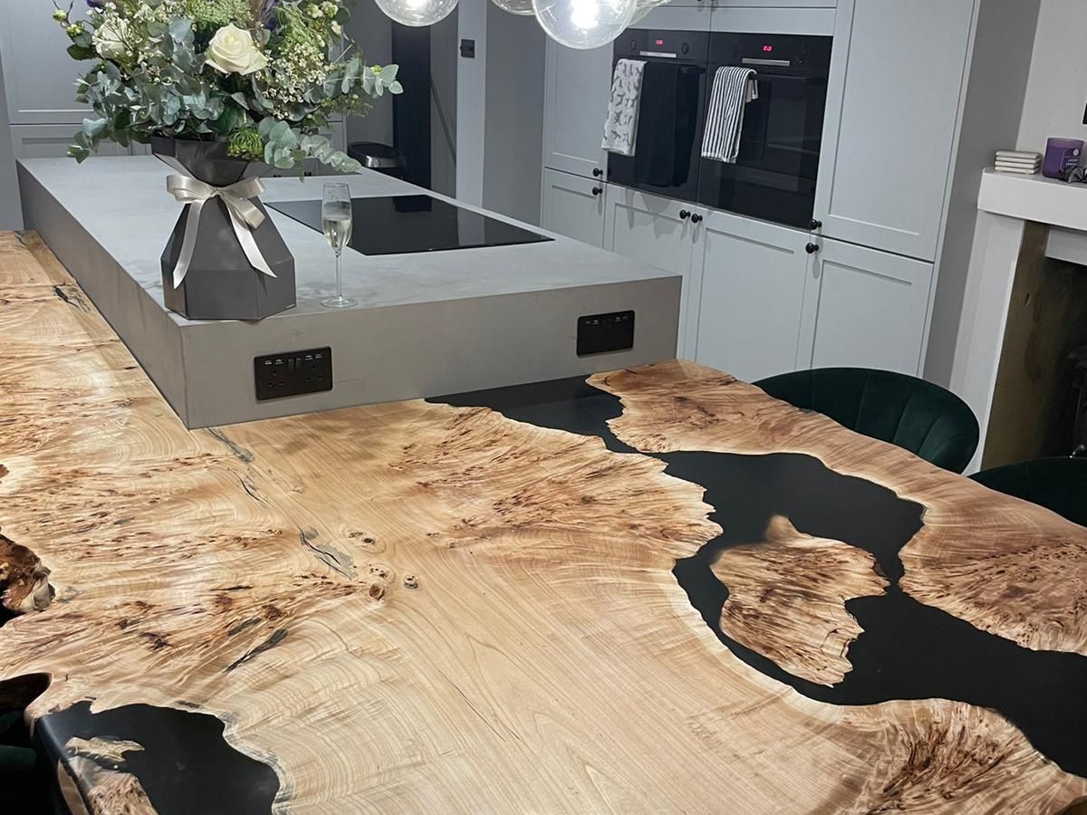 Kitchen ceiling lighting installation